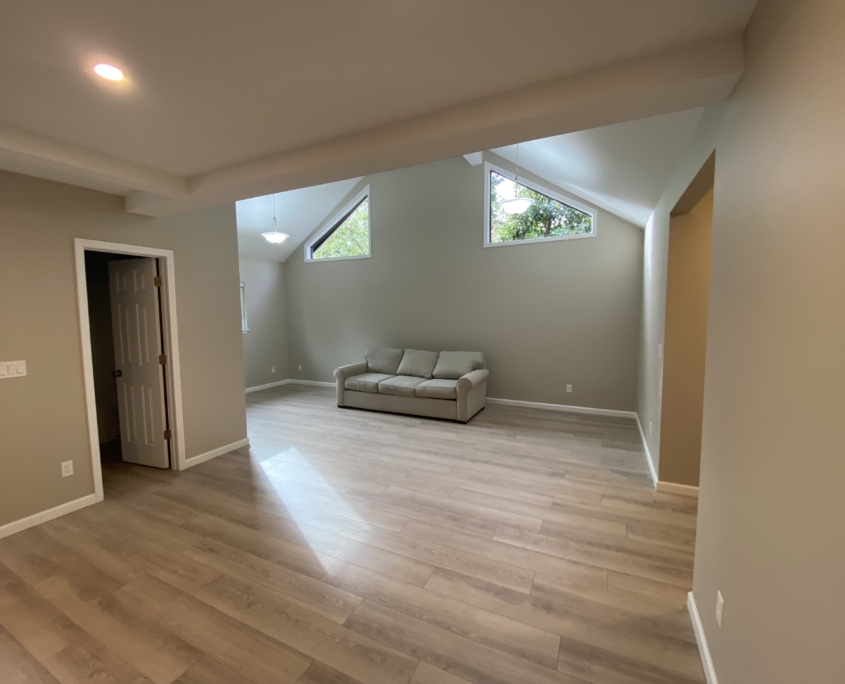 Remodelled home with new flooring